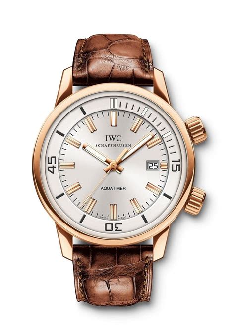 iwc aquatimer vintage gold|IWC aquatimer wrist watch.